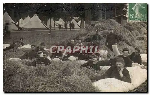 CARTE PHOTO Militaria Soldats Camp de Maisons Laffite