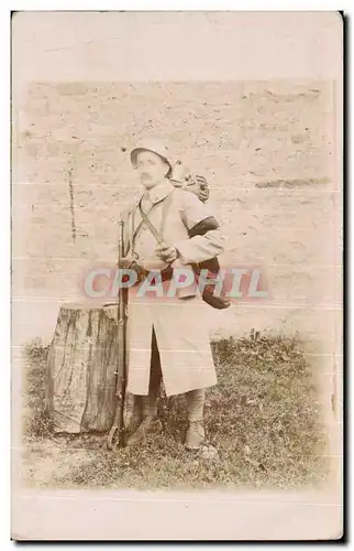 CARTE PHOTO Soldat militaria