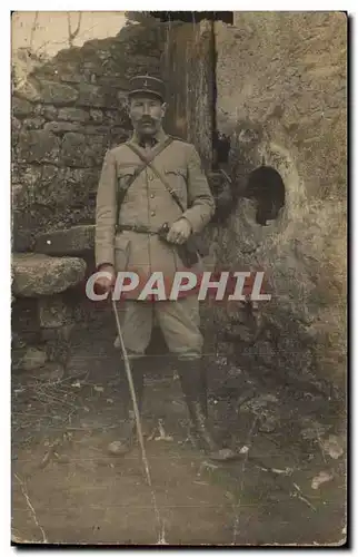 CARTE PHOTO Soldat militaria