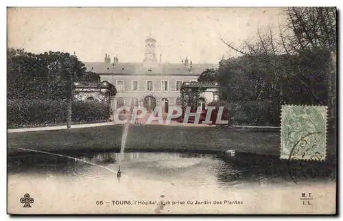 Tours - L Hopital - Vue prise du Jardin des Plantes - Ansichtskarte AK