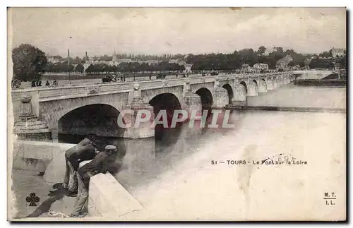 Tours - Le Pont sur la Loire - Cartes postales