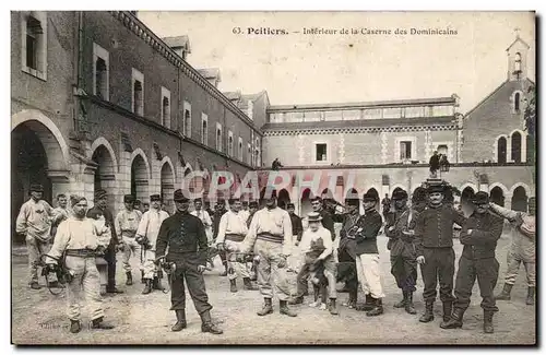 Poitiers - Interieur de la Caserne des Dominicains Militaria - Cartes postales