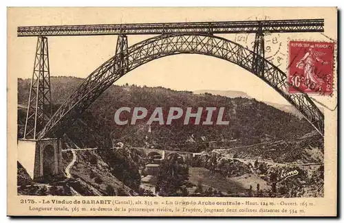 La Viaduc de Garabit - La Grande Arche Centrale - Ansichtskarte AK