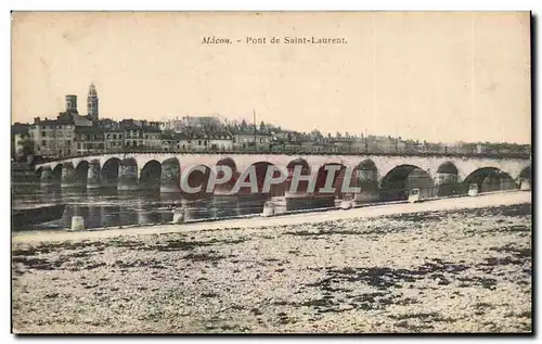 Macon - Pont de Saint Laurent - Cartes postales