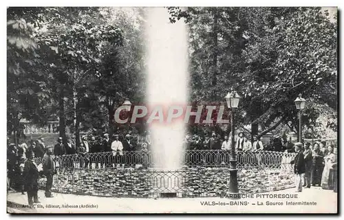 Vals les Bains - La Source Intermittente - Ansichtskarte AK