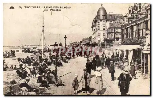 Trouville - Reine des Plages - Les Planches - Ansichtskarte AK