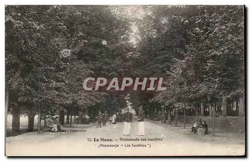 Le Mans - Promenade des Jacobins - Ansichtskarte AK