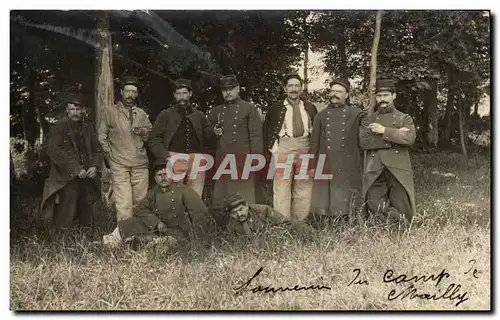 CARTE PHOTO Soldats Militaria Camp de Mailly