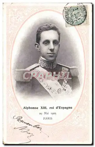 Cartes postales Alphonse XIII roi d Espagne 29 mai 1905 Paris