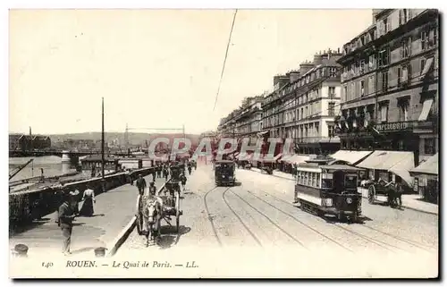 Rouen - Le Quais de Paris - Cartes postales