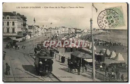 Sables d Olonne - Cote Ouest de la Plage - Cartes postales