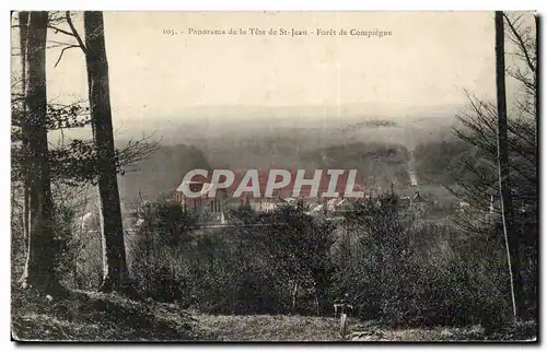 Compiegne - Panorama de la Tete Saint Jean - Ansichtskarte AK