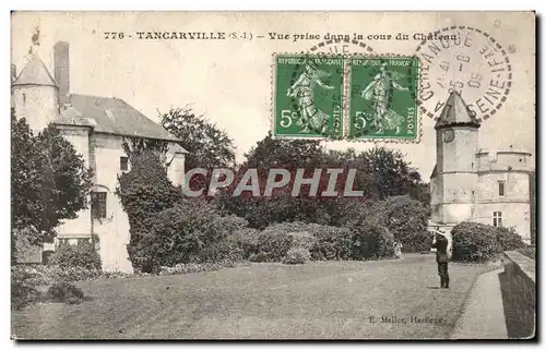 Tancarville - Vue prise dans la cour du Chateau - Cartes postales