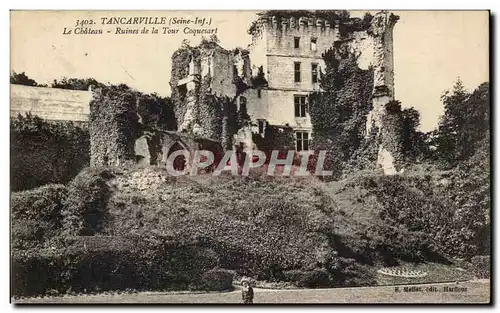 Tancarville - Le Chateau - Ruines de la Tour Coquesart - Ansichtskarte AK