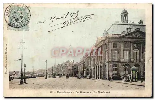 Bordeaux - La Douane et les Quais - Ansichtskarte AK