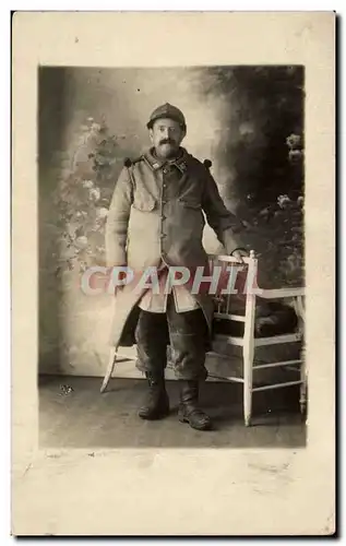 CARTE PHOTO Soldat Militaria Poilu