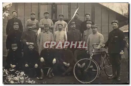 CARTE PHOTO Soldat Militaria Velo Cycle Cycling