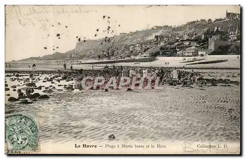 Le Havre - Plage a Maree basse - Ansichtskarte AK