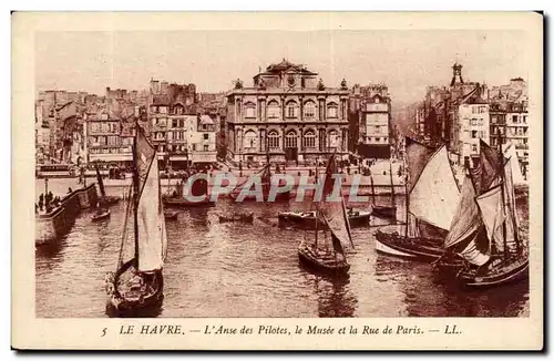 Le Havre - L Anse des Pilotes - Le Musee et la Rue de Paris - Ansichtskarte AK