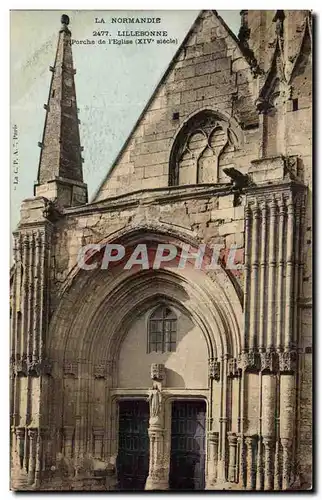 Lillebonne - Porche de l Eglise - Ansichtskarte AK