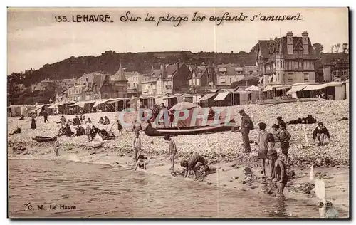 Le Havre - La Plage - Les enfants s amusent - Ansichtskarte AK