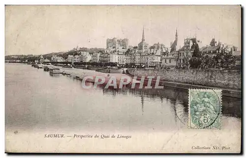 Saumur - Perspective du Quai de Limoges - Ansichtskarte AK