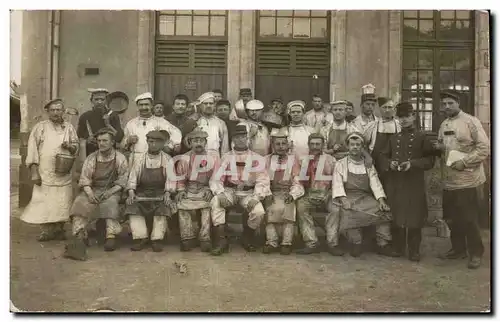 CARTE PHOTO Militaria Soldats Cuisiniers Cuistots