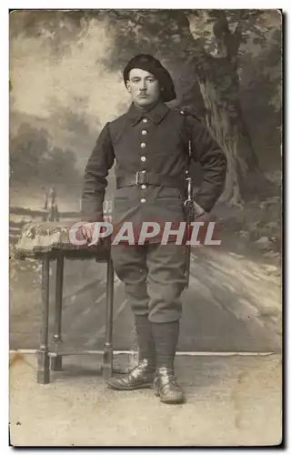 PHOTO Militaria Soldat Chasseur alpin 1922