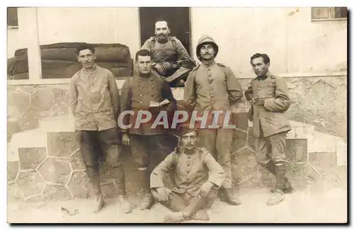 CARTE PHOTO Militaria Soldats Gaza