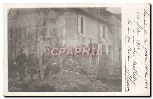 CARTE PHOTO Militaria Soldats 1915