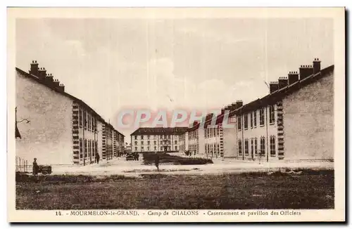 Mourmelon le Grand - Camp de Chalons - Militaria Casernement et Pavillon des Officiers - Cartes postales