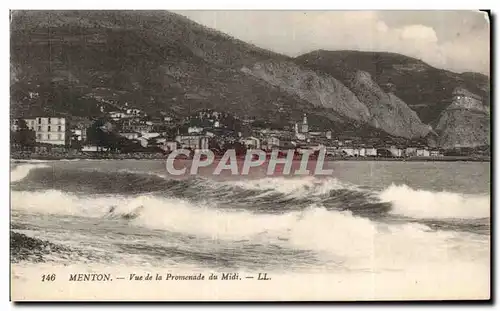 Menton - Vue de la Promenade du Midi - Cartes postales