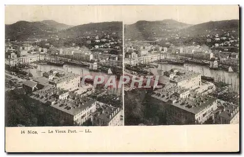 Nice - Le Vieux Port - Carte Stereoscopique - Cartes postales