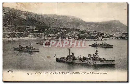 Villefranche sur Mer - L Escadre en Rade - Cartes postales