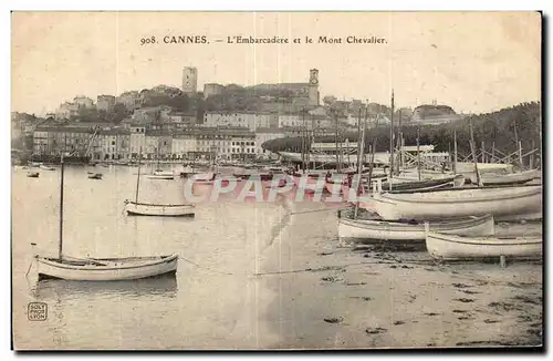 Cannes - L Embarcadere et le Mont Chevalier - Cartes postales