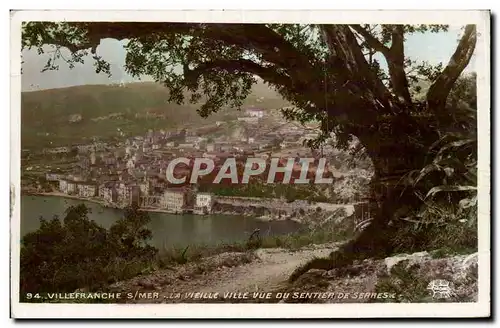 Villefranche sur Mer - La Vieille Ville - Vue du Sentier de Serres - Ansichtskarte AK