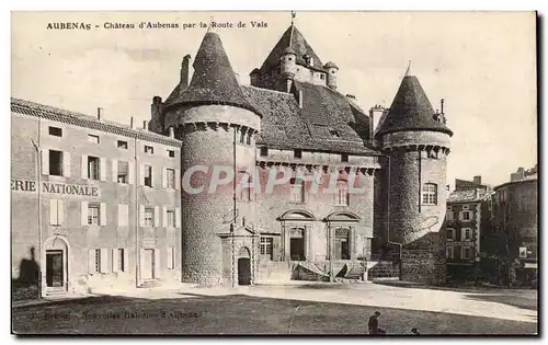 Aubenas - Le Chateau - Par le Route de Vals - Cartes postales