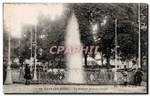 Vals les Bains - La Source Intermittente - Ansichtskarte AK