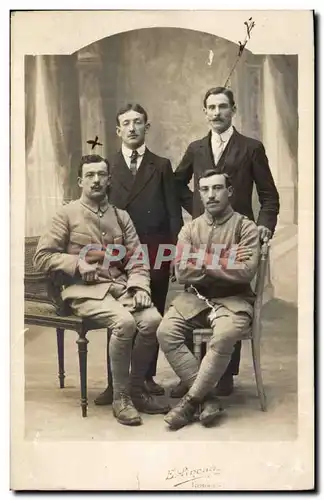 CARTE PHOTO Militaria Soldats