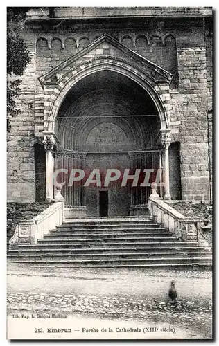 Embrun - Porche de la Cathedrale - Ansichtskarte AK