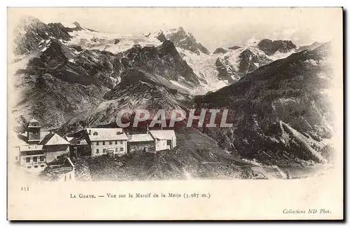 La Grave - Vue sur le Massif de la Meije - Cartes postales