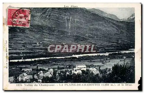 Vallee du Champsaur - La Plaine de Chabottes et le Drac - Ansichtskarte AK