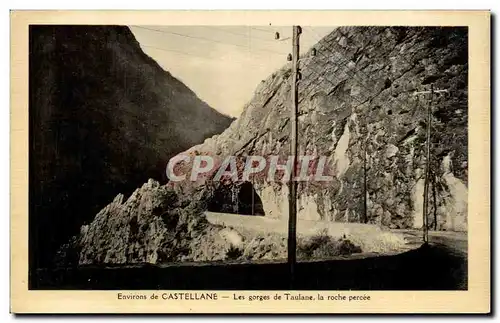 Environs de Castellane - Les Gorges de Taulane - Ansichtskarte AK