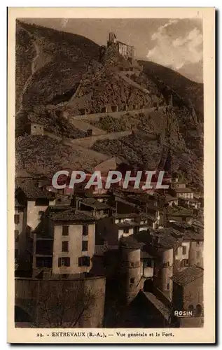 Entrevaux - Vue Generale et le Fort - Ansichtskarte AK