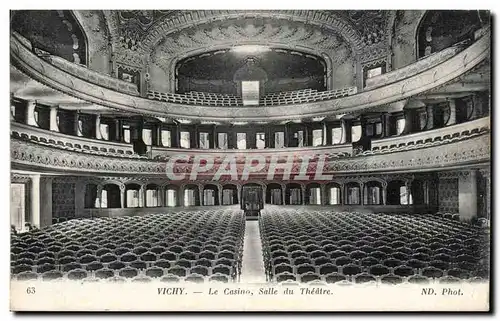 Vichy - Le Casino - Salle du Theatre - Ansichtskarte AK