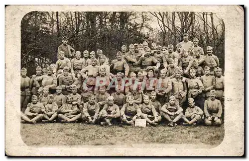 CARTE PHOTO Militaria Regiment