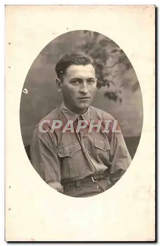 CARTE PHOTO Militaria Soldat Stalag VIII Kdo 1191