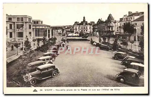 Vichy - Nouvelle Place de la Poste - L Hotel de Ville - Cartes postales