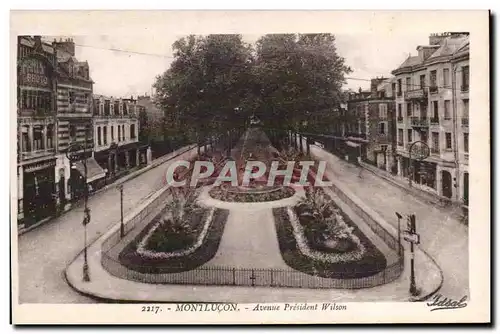 Montlucon - Avenue President Wilson - Cartes postales