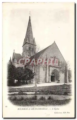 Bourbon l Archambault - L Eglise - Cartes postales